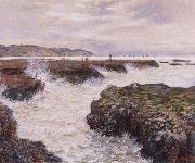 Claude Monet The Rocks near Pourville at Ebb Tide oil on canvas